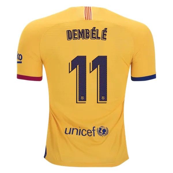 Camiseta Barcelona NO.11 O.Dembele 2ª Kit 2019 2020 Amarillo